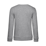 Sweatshirt voor dames met lange mouwen van katoen 280 g/m² B&C kleur lichtgrijs