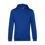 Modern sweatshirt van biologisch katoen met capuchon 280 g/m² B&C kleur koningsblauw