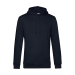 Modern sweatshirt van biologisch katoen met capuchon 280 g/m² B&C kleur marineblauw