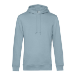 Modern sweatshirt van biologisch katoen met capuchon 280 g/m² B&C kleur grijsachtig blauw