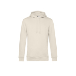 Modern sweatshirt van biologisch katoen met capuchon 280 g/m² B&C kleur gebroken wit