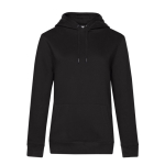 Sweatshirt van gerecycled katoen en polyester voor dames 280 g/m² B&C kleur zwart