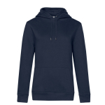 Sweatshirt van gerecycled katoen en polyester voor dames 280 g/m² B&C kleur marineblauw