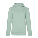 Sweatshirt van gerecycled katoen en polyester voor dames 280 g/m² B&C kleur mintgroen