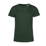 T-shirt van biologisch katoen voor dames met korte mouwen 150 g/m² B&C kleur bosgroen