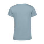 T-shirt van biologisch katoen voor dames met korte mouwen 150 g/m² B&C kleur grijsachtig blauw