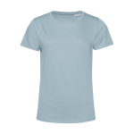 T-shirt van biologisch katoen voor dames met korte mouwen 150 g/m² B&C kleur grijsachtig blauw