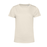 T-shirt van biologisch katoen voor dames met korte mouwen 150 g/m² B&C kleur gebroken wit