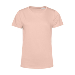 T-shirt van biologisch katoen voor dames met korte mouwen 150 g/m² B&C kleur rose paztel