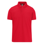 Klassieke unisex katoenen polo met korte mouwen 180 g/m² B&C kleur rood