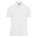 Klassieke unisex katoenen polo met korte mouwen 180 g/m² B&C kleur wit