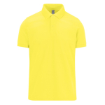 Klassieke unisex katoenen polo met korte mouwen 180 g/m² B&C kleur geel