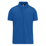 Klassieke unisex katoenen polo met korte mouwen 180 g/m² B&C kleur koningsblauw