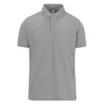 Klassieke unisex katoenen polo met korte mouwen 180 g/m² B&C kleur gemarmerd grijs