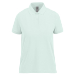 Klassieke katoenen polo voor dames met korte mouwen 180 g/m² B&C kleur lichtblauw