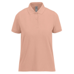 Basis katoenen polo voor dames met korte mouwen 210 g/m² B&C kleur nude