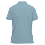 Basis katoenen polo voor dames met korte mouwen 210 g/m² B&C kleur grijsachtig blauw