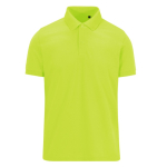 Kleurrijke polo van polyester en katoen met korte mouwen 180 g/m² B&C kleur limoen groen