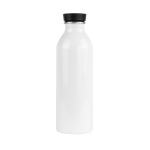 Sublimatie fles gemaakt van gerecycled aluminium met handvat 550 ml kleur wit vijfde weergave