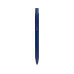 Recycled aluminium pen met matte unicolor afwerking en blauwe inkt kleur marineblauw eerste weergave