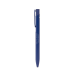 Recycled aluminium pen met matte unicolor afwerking en blauwe inkt kleur marineblauw vijfde weergave