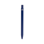 Recycled aluminium pen met matte unicolor afwerking en blauwe inkt kleur marineblauw zesde weergave