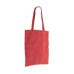 Fluwelen polyester tas met lange hengsels 240 g/m² kleur rood derde weergave