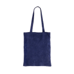 Fluwelen polyester tas met lange hengsels 240 g/m² kleur marineblauw vijfde weergave