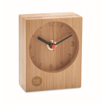 Analoog horloge volledig gemaakt van bamboe voor personalisatie kleur hout tweede hoofdweergave