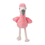 Flamingo knuffel met mogelijkheid om label te personaliseren kleur roze vierde weergave