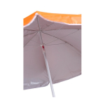 Polyester parasol in kleur met witte rand en UV-coating, Ø150 kleur oranje tweede weergave