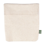 Thermische lunchtas van hennep met klittenbandsluiting, 170 g/m² kleur khaki zesde weergave