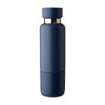 Thermosfles van rvs, 500 ml, met matte afwerking en beker van 300 ml kleur blauw derde weergave