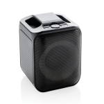 Karaoke-set van gerecycled plastic met twee microfoons en 5W-speaker kleur zwart derde weergave