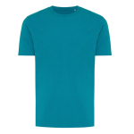 Unisex t-shirt van 100% katoen, regular fit 180 g/m2, Iqoniq kleur turkoois