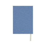 Notitieboek van gerecycled papier met bladwijzer en hoes, A5 kleur blauw derde weergave