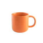 Keramische koffiekop met matte afwerking en rustieke uitstraling 90 ml kleur oranje eerste weergave