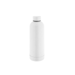 Roestvrijstalen fles, 90% gerecycled, met matte afwerking 550 ml kleur wit