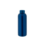 Roestvrijstalen fles, 90% gerecycled, met matte afwerking 550 ml kleur marineblauw