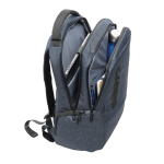 Waterdichte rugzak van gerecycled nylon en RPET voor 17 inch laptops kleur blauw vierde weergave