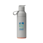 Gerecyclede rvs drinkfles met dubbele opening 500ml Ocean Bottle met afdrukgebied