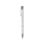 Aluminium pen met soft-touch coating en zwarte inkt met afdrukgebied