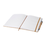 Hardcover notitieboek van gerecycled kurk en vilt A5 kleur naturel tweede weergave