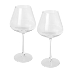 Set van twee elegante wijnglazen met brede basis 680ml kleur doorzichtig tweede weergave