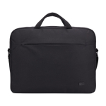 Gerecyclede polyester laptoptas, Case Logic Invigo 15,6 inch kleur zwart tweede weergave voorkant