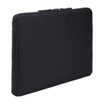 Gerecyclede polyester laptophoes, gevoerd, Case Logic Invigo 14 inch kleur zwart tweede weergave achterkant