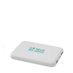 Slanke en stijlvolle powerbank van gerecycled plastic 5.000 mAh met afdrukgebied