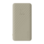 Powerbank met snelle lading en FastCharge-technologie 10.000 mAh kleur zand tweede weergave voorkant