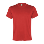 Sportshirt van gerecycled polyester voor mannen 100 g/m2 Roly kleur rood