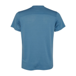 Sportshirt van gerecycled polyester voor mannen 100 g/m2 Roly kleur pastel blauw tweede weergave achterkant